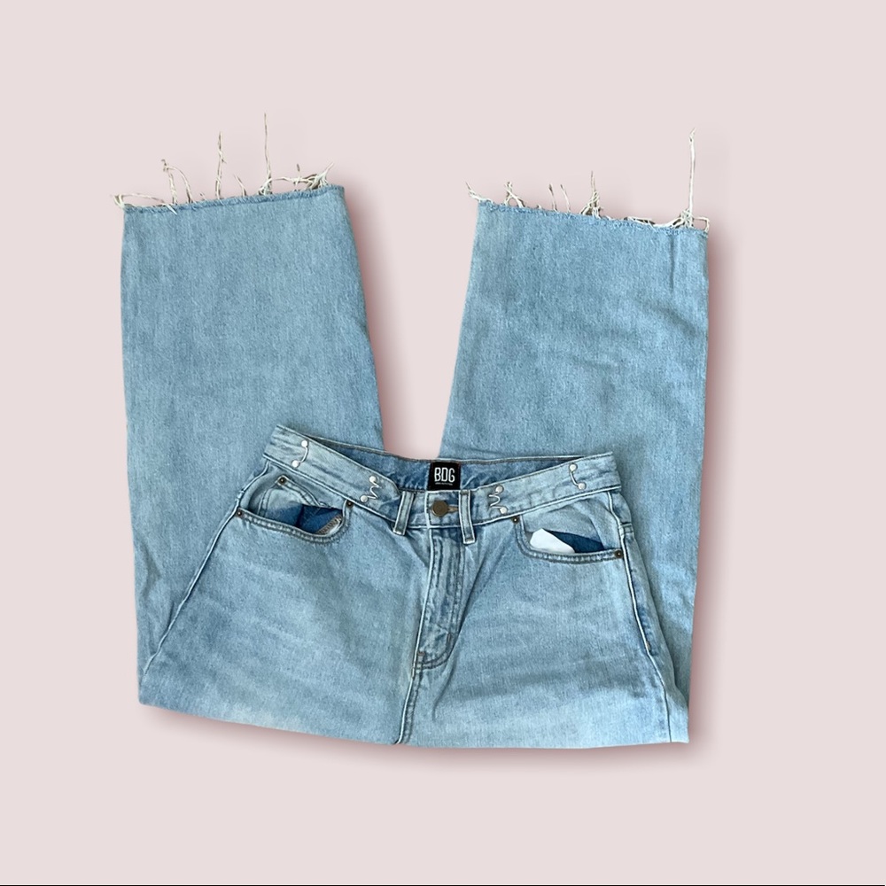 BDG clasps wide led culotte jeans from urban outfitters